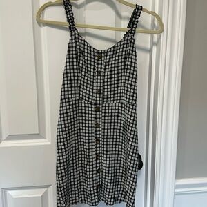 Black and white check sundress